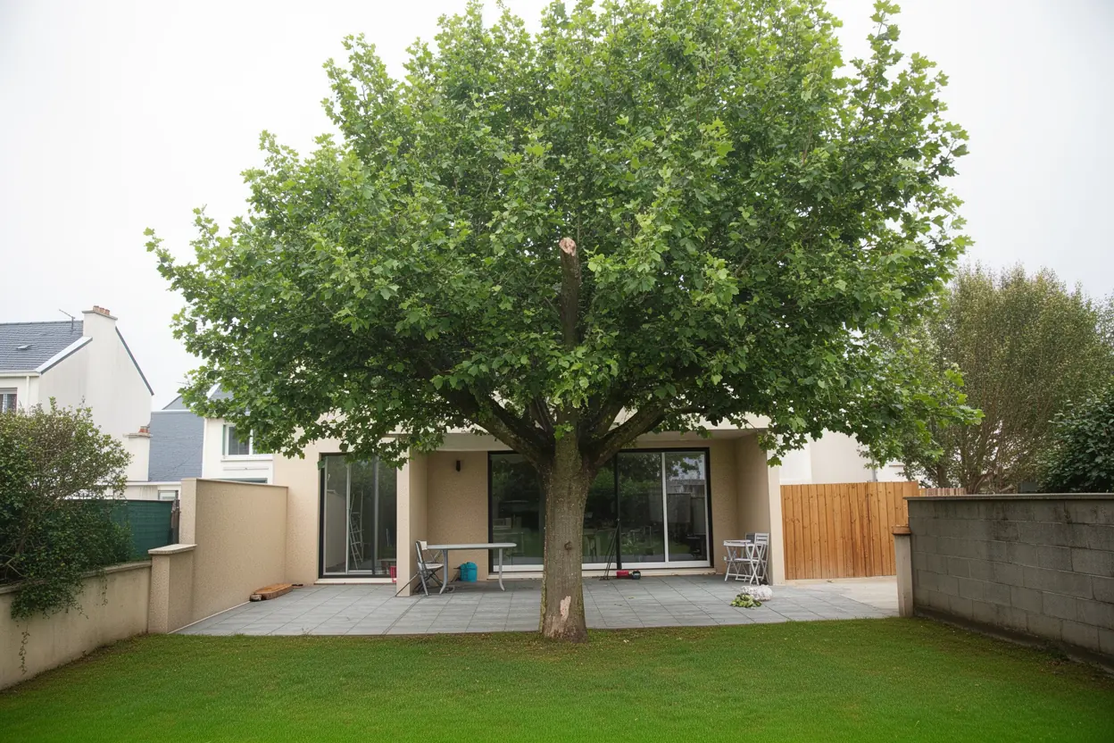Arbre équilibré après taille douce à Saint-Nazaire